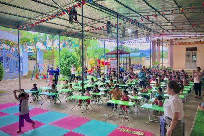 Trường mầm non Hoa Pơ Lang tổ chức Hội thi “Bé khéo tay” năm học 2022- 2023