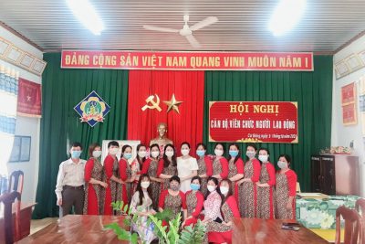 Trường MN Hoa Pơ Lang tổ chức “Hội nghị cán bộ, viên chức, người lao động năm học 2021- 2022”