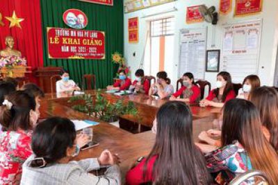 Trường mầm non Hoa Pơ Lang tổ chức “Lễ khai giảng năm học 2021-2022”